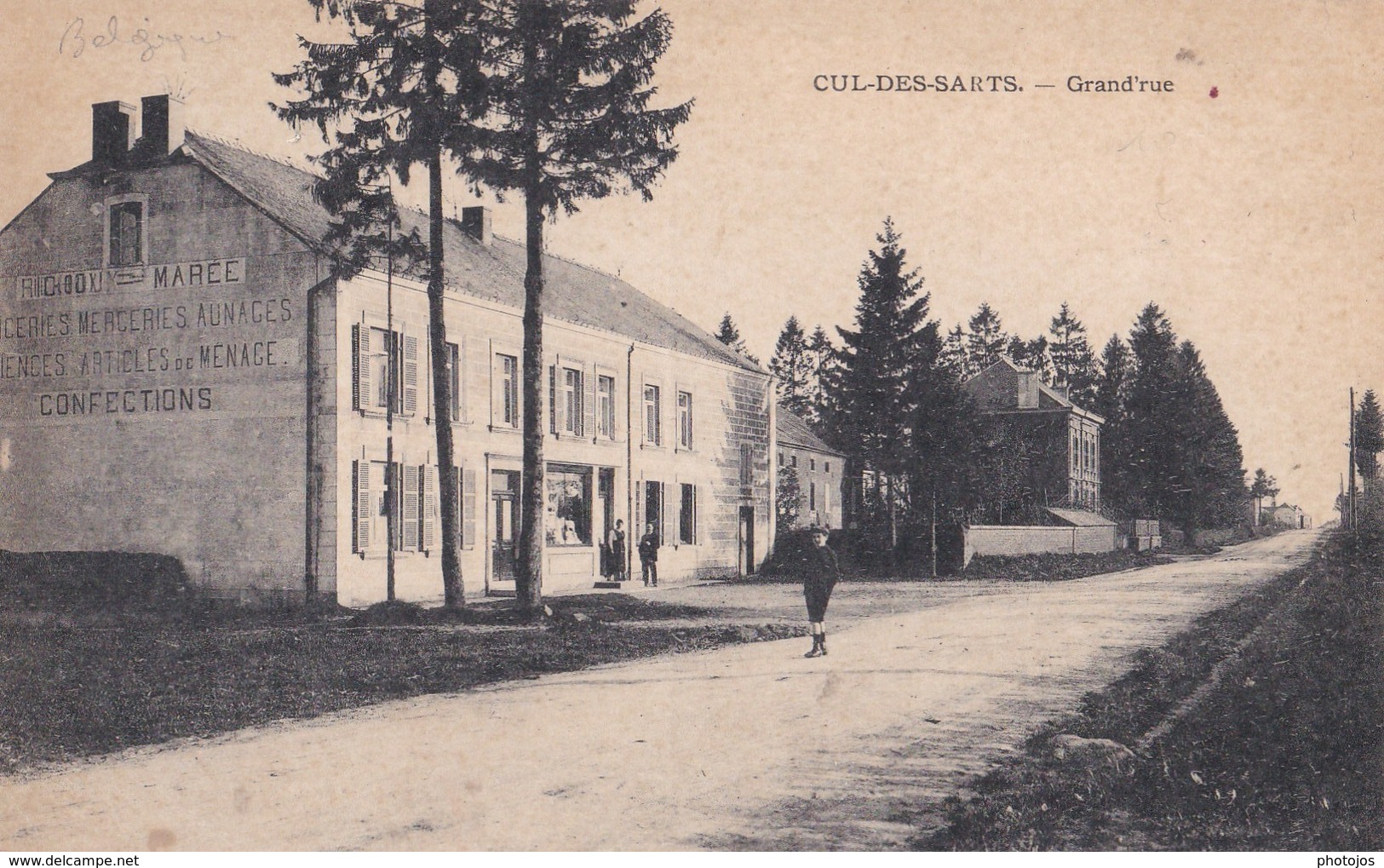 Carte Postale : Cul Des Sarts (Belgique) Grand'rue    Assez Rare - Cul-des-Sarts