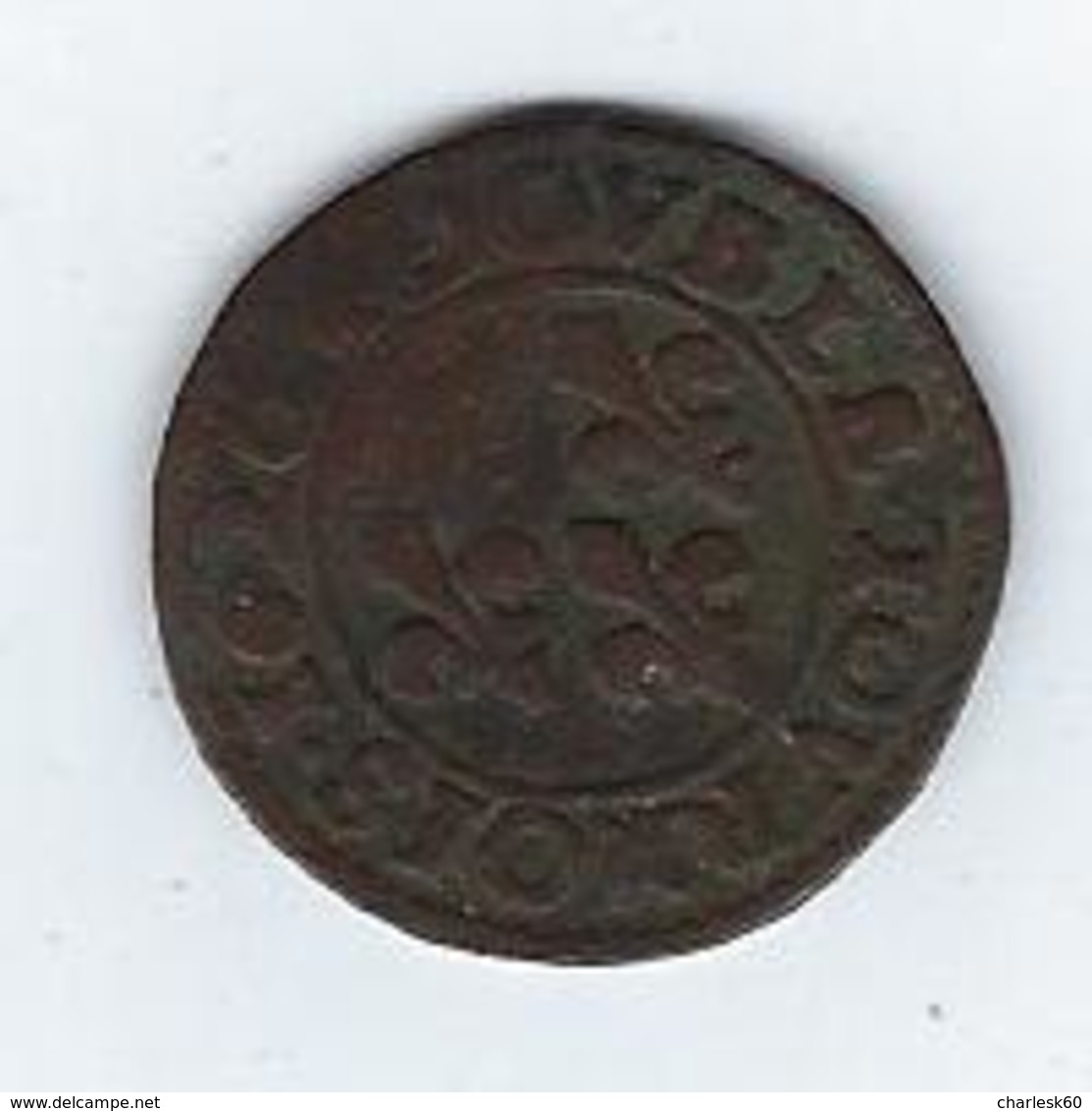 Pièce De Monnaie Louis XIII Double Tournois 1620 - 1610-1643 Lodewijk XIII Van Frankrijk De Rechtvaardige