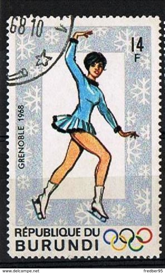 BURUNDI 1968 - YT 262 - Figure Skating - Oblitéré - Gebruikt