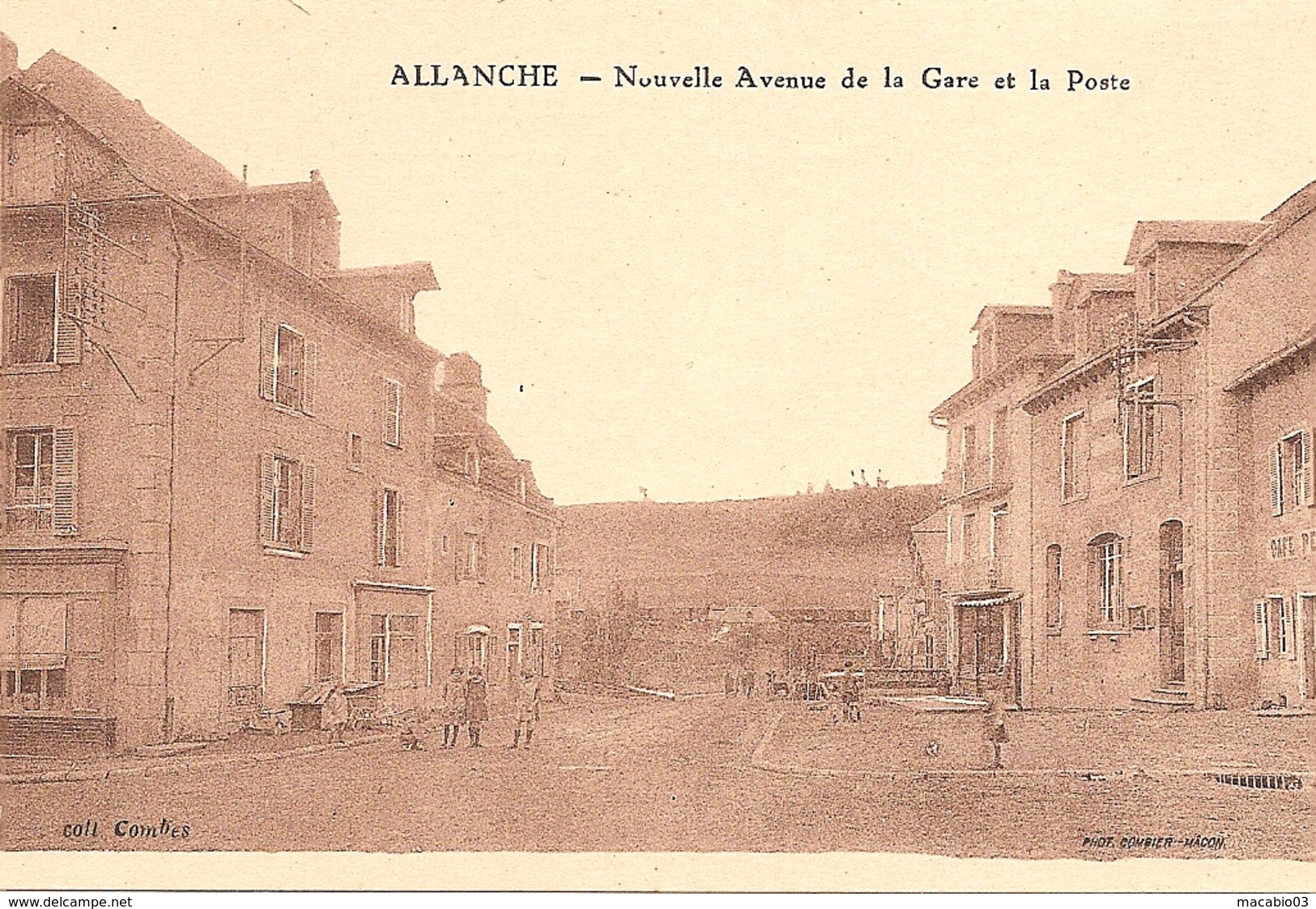 15 Cantal : Allanche Nouvelle Avenue De La Gare Et La Poste Réf 4229 - Allanche