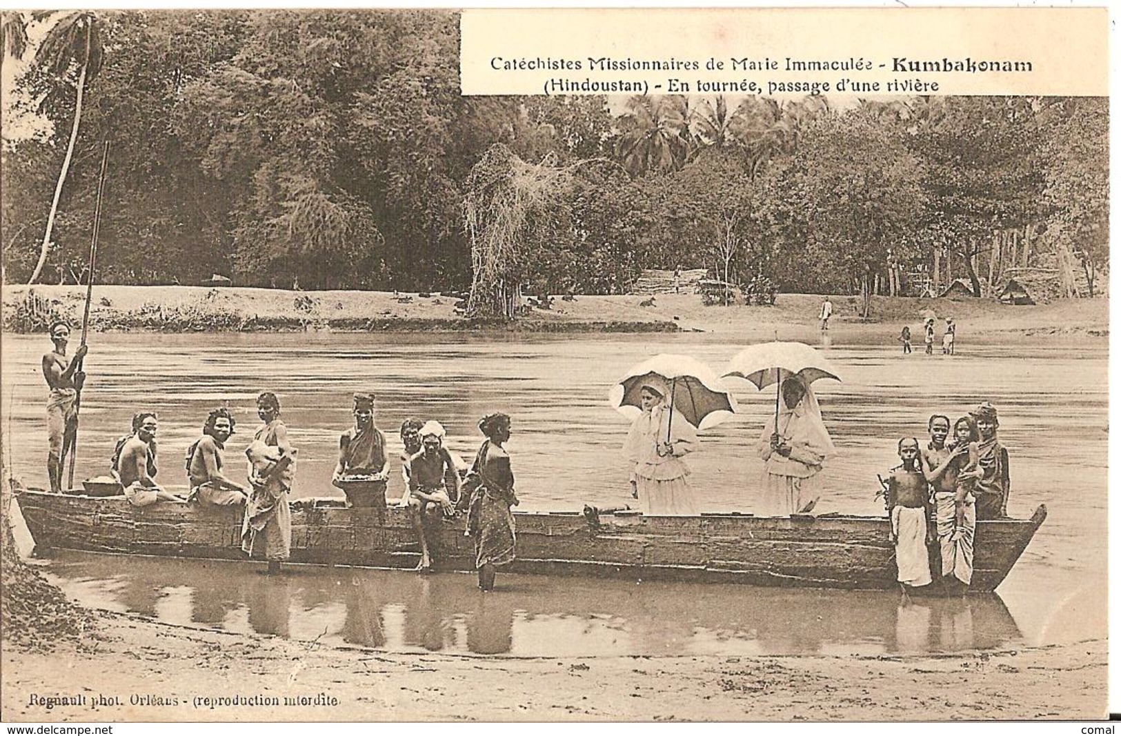 CPA - INDE - Hindoustan - KUMBAKONAM- Catéchistes De Marie Immaculée - PIrogue - - Inde