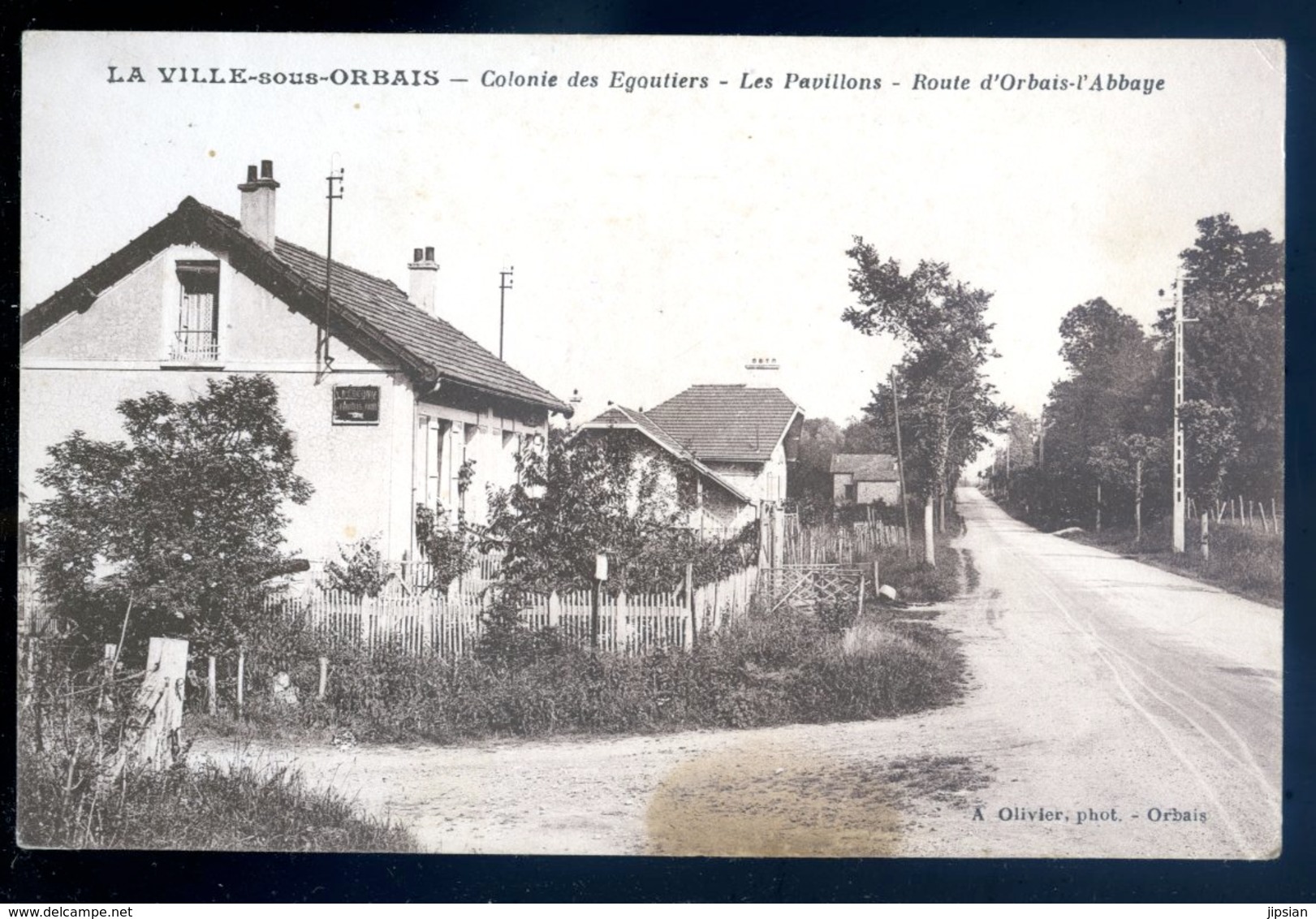 Cpa Du 51 La Ville Sous Orbais Colonie Des égoutiers , Les Pavillons -- Route D' Orbais L' Abbaye     AVRIL18-18 - Autres & Non Classés