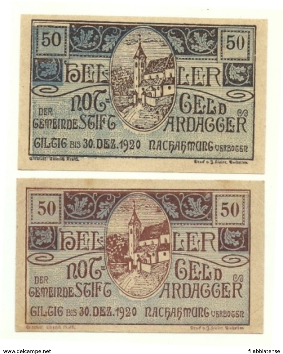 1920 - Austria - Ardagger Notgeld N32   ----- - Austria