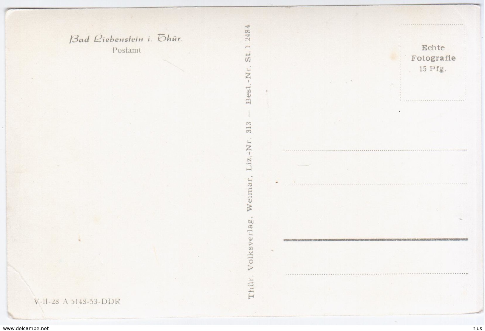 Germany Deutschland 1928 Bad Liebenstein I. Thur., Postamt - Bad Liebenstein