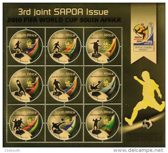 South Africa - 2010 SAPOA 3rd Issue 2010 World Cup Sheet (**) # SG 1765 - Nuevos