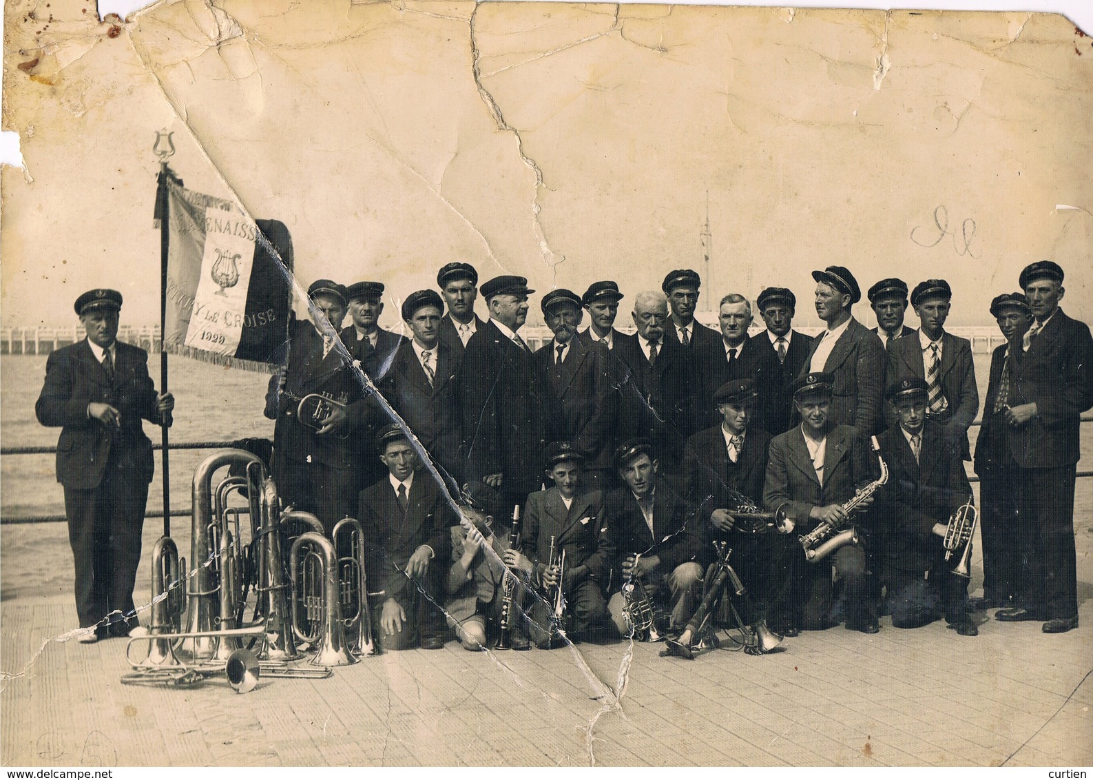 VITRY Le CROISE . 10 . Photo Du Groupe De L'harmonie " La Renaissance " En 1929 - Sonstige & Ohne Zuordnung