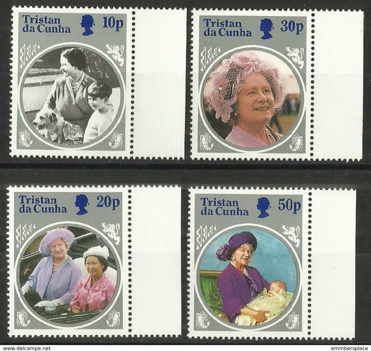 Tristan Da Cunha - 1985 Queen Mother Set Of 4 MNH **  SG 390-3   Sc 372-5 - Tristan Da Cunha