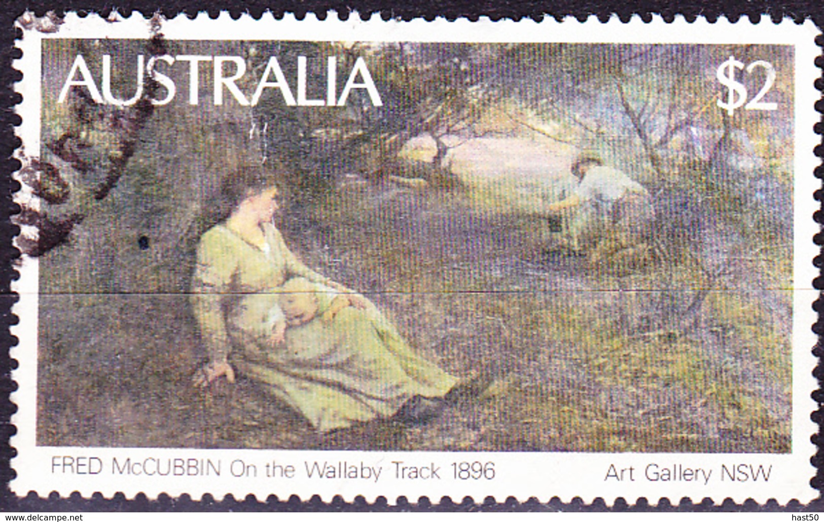Australien Australia - Gemälde 'Auf Dem Weg Nach Wallaby' Von  McCubbin (MiNr: 753) 1981 - Gest Used Obl - Gebraucht