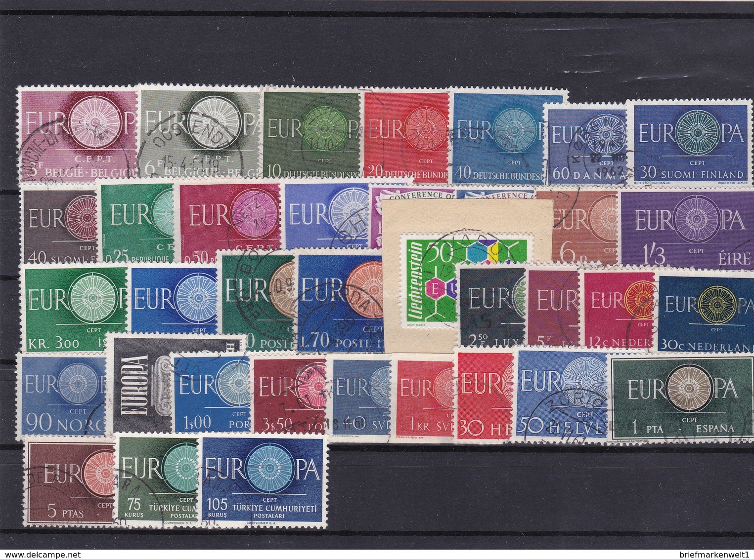 Europa Cept, Kpl. Jahrgang 1960, Gest. (K 2767) - Años Completos