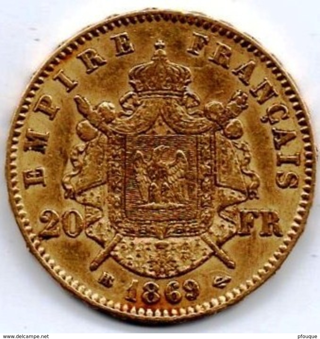 Très Belle 20 Francs Or Napoléon III 1869 BB - Autres & Non Classés