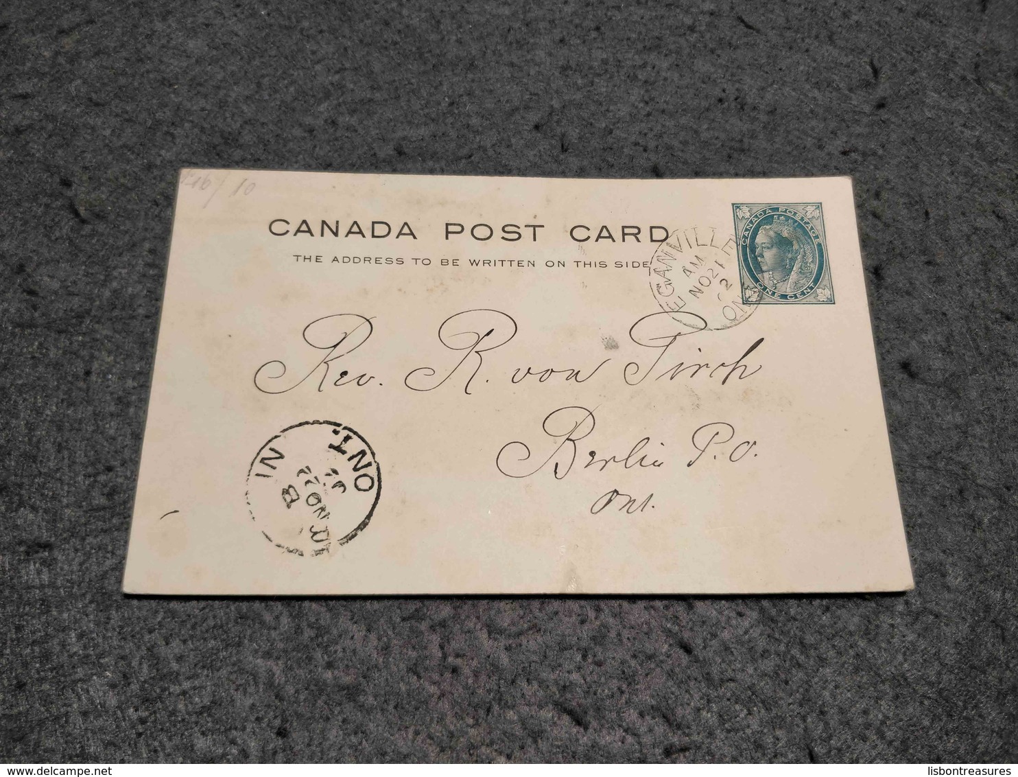 CANADA STATIONERY CARD EGANVILLE CANCEL 1902 - 1860-1899 Règne De Victoria