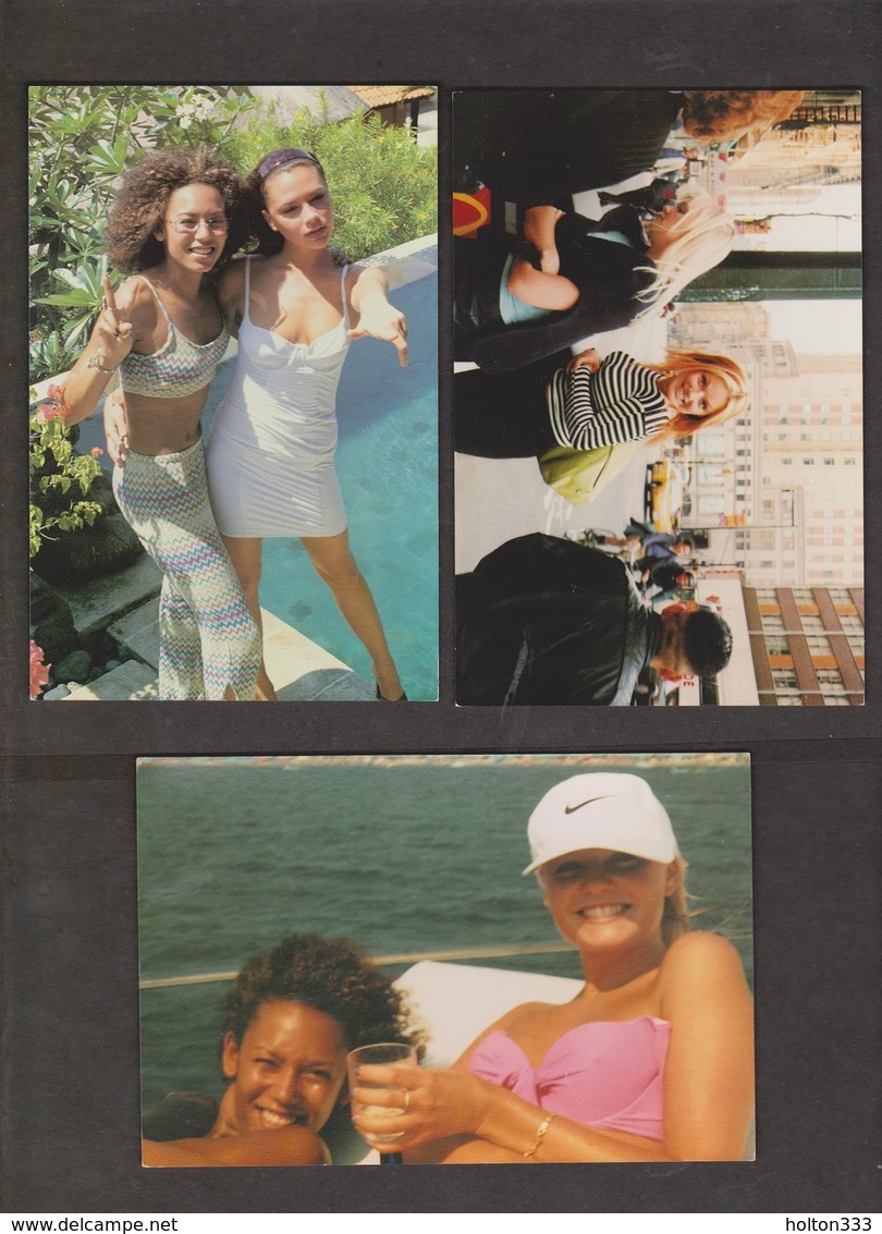 SPICE GIRLS - 9 Cards With 2 Or 3 Together - Unused - Writing On Backs - Musik Und Musikanten