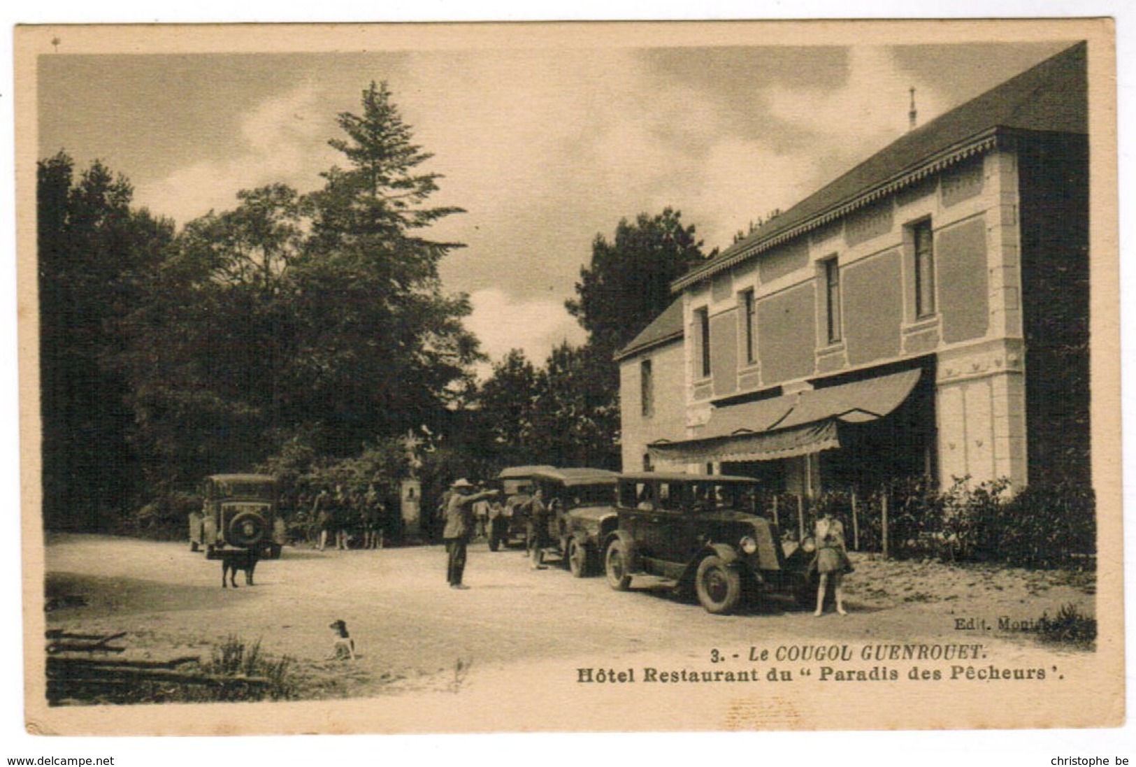 CPA Le Cougou Guenrouet, Hôtel Restaurant Du Paradis Des Pêcheurs (pk44619) - Guenrouet