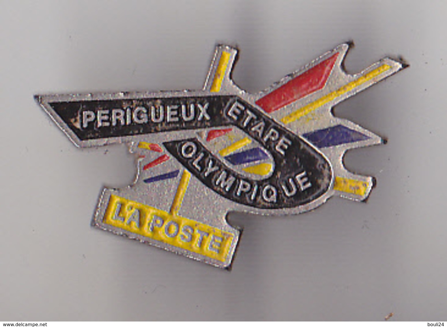 PIN'S THEME JEUX OLYMPIQUES 1992 LA POSTE PERIGUEUX EN DORDOGNE ETAPE OLYMPIQUE TRES RARE - Olympic Games