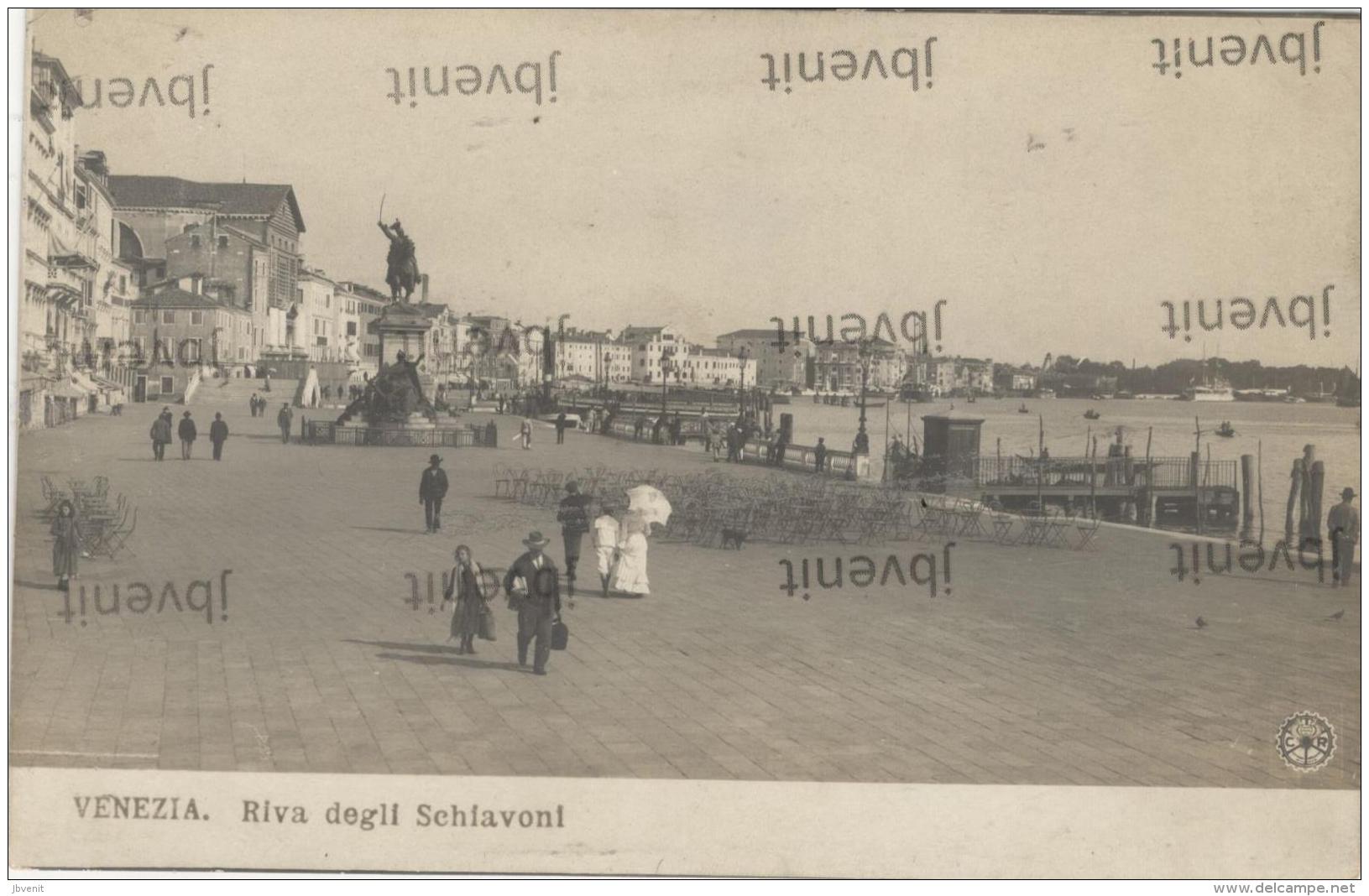 VENEZIA -Riva Degli Schiavoni (animata) - Fotografia NPG Primi Del '900 - Venezia (Venice)