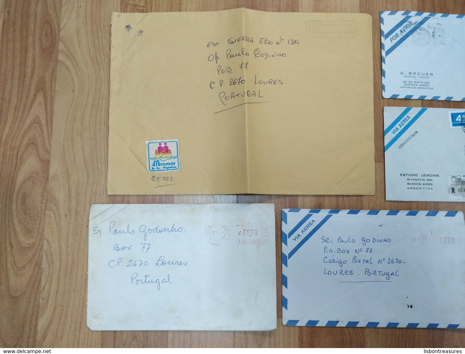 ARGENTINA LOT X 9 CIRCULATED COVERS MANY DATES, CANCELS AND OTHER MARKS - Colecciones & Series