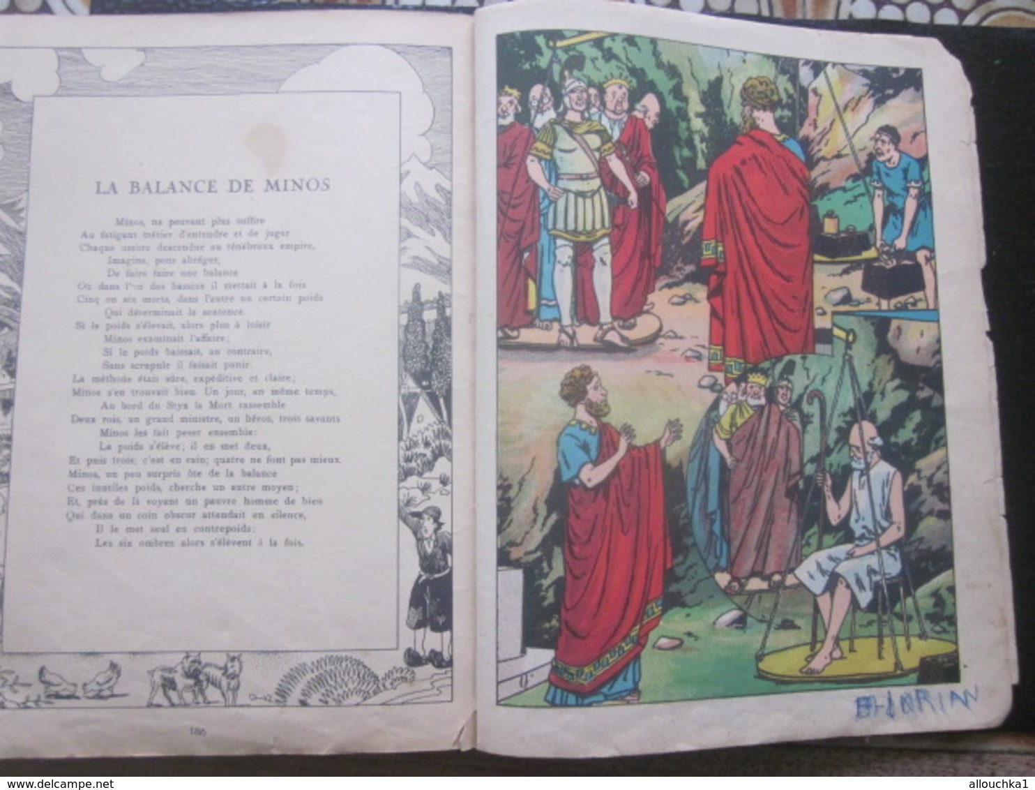 LES FABLES DE LA FONTAINE TEXTES & IMAGES en CHROMOS ANCIEN LIVRE JUNIOR A COLORIER-100 PAGES-FAIRE DÉFILER LES SCANNS