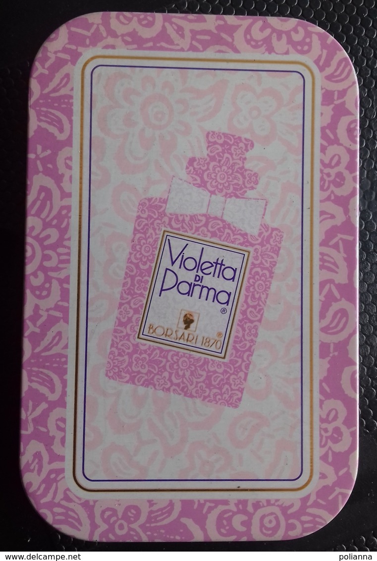 M#0U42 SCATOLA IN LATTA BORSARI MINI EAU DE PARFUM VIOLETTA DI PARMA E VIOLETTA - Miniatures Femmes (avec Boite)