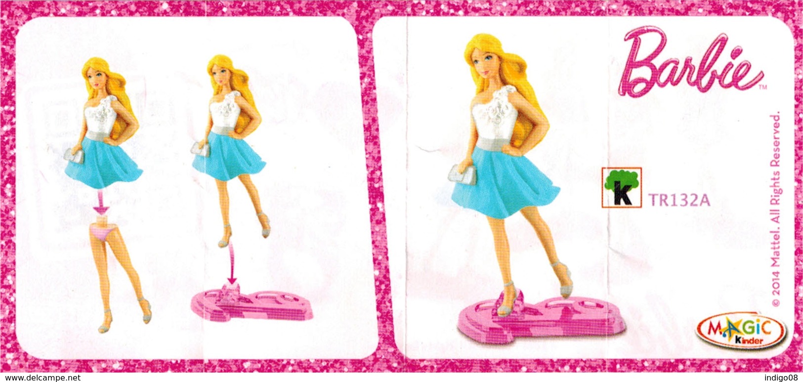 Barbie Fashionistas Variante England 2014: TR132A + Bpz - Monoblocs