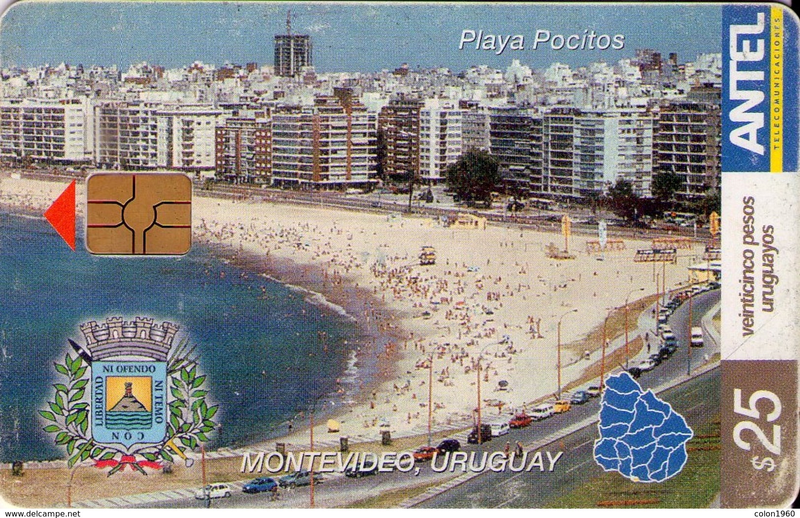 URUGUAY. 282a. PLAYA POCITOS, MONTEVIDEO. 07-2003. (269) - Uruguay