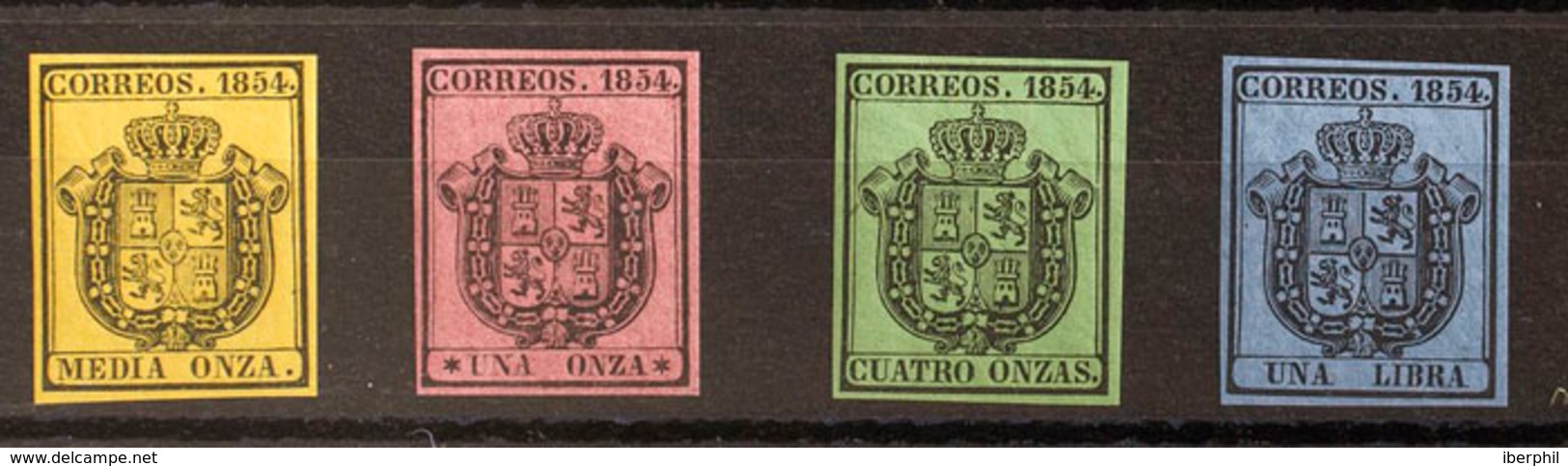 225 1854. ** 28/31. Serie Completa. MAGNIFICA. Edifil 2018: 125,75? - Other & Unclassified