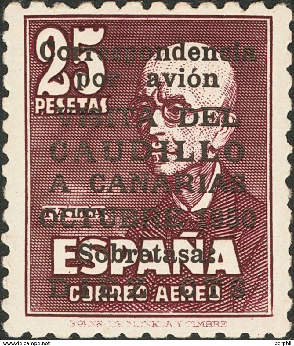 776 1951. * 1090. CAUDILLO A CANARIAS CON NUMERO. Muy Bien Centrado. MAGNIFICO. Edifil 2018: 495? - Other & Unclassified