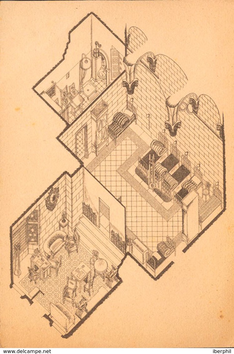 1023 1939. Tarjeta Postal Ilustrada (La Capilla De San Jorge Del Palacio De La Diputación Provincial De Barcelona...). M - Otros & Sin Clasificación