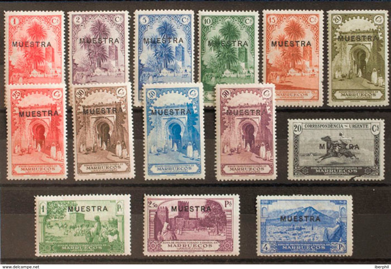 1470 1928. * 105/18M. Serie Completa. MUESTRA. MAGNIFICA. Edifil 2013: 200? - Spanish Morocco