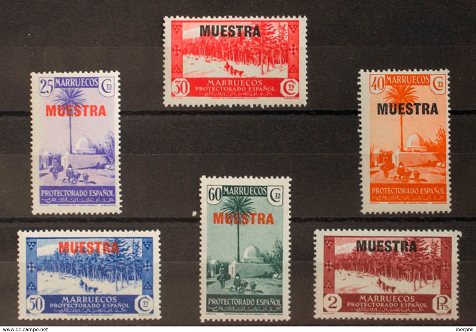 1476 1935. ** 152/59M. Serie Completa, Seis Valores. MUESTRA. MAGNIFICA. Edifil 2013: 132? - Spanish Morocco