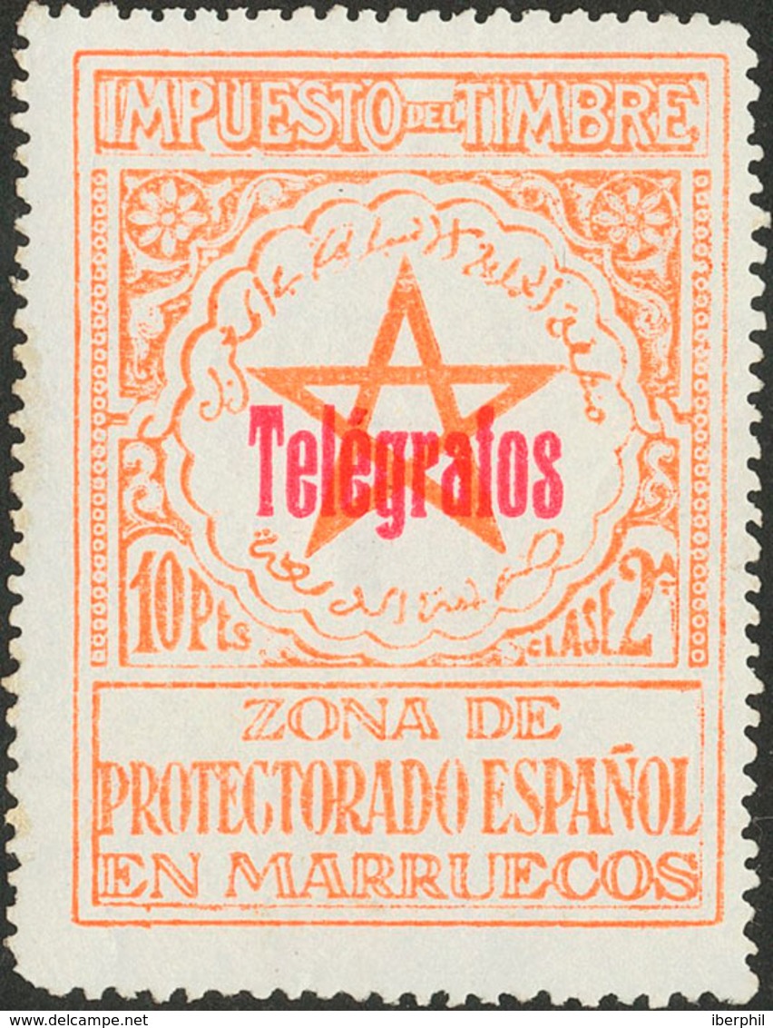 1512 1935. * 34G. 10 Pts Naranja. MAGNIFICO. Edifil 2013: 255? - Marruecos Español