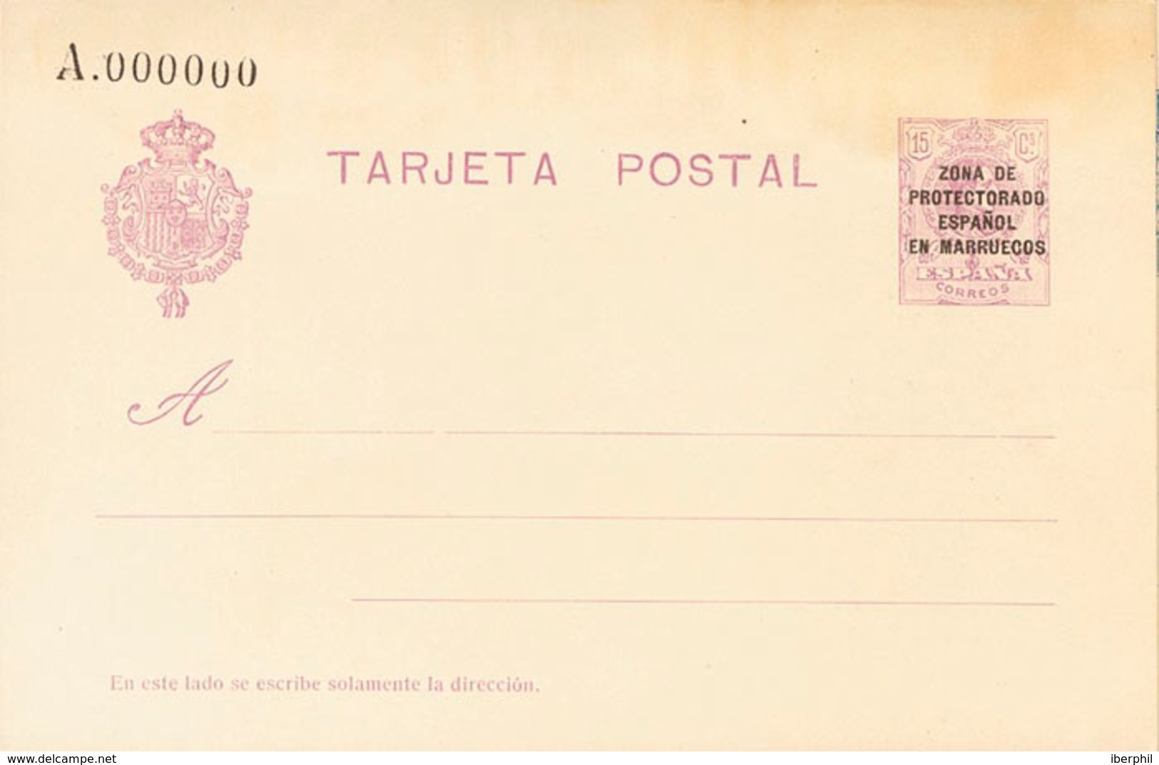 1544 1924. (*) EP15/18M. Juego Completo De Las Cuatro Tarjetas Entero Postales, Dos De Ida Y Vuelta. NºA000000. MAGNIFIC - Marruecos Español
