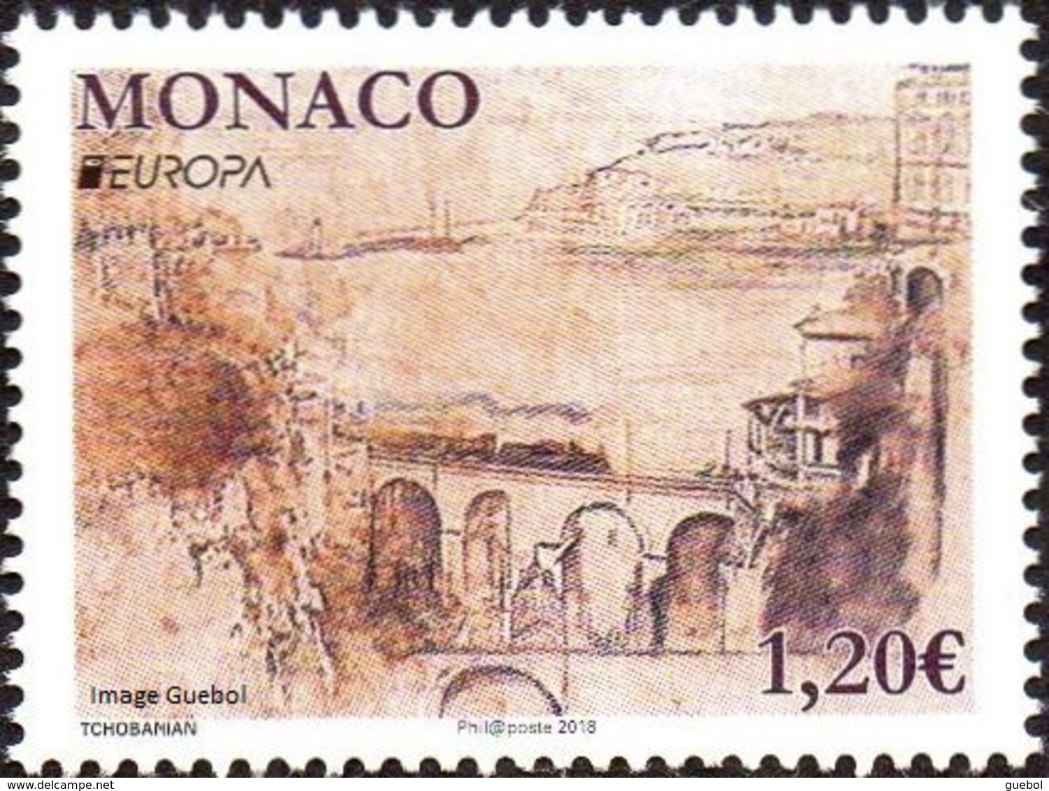 CEPT / Europa 2018 Monaco N° 3138 ** Pont Et Viaduc - 2018