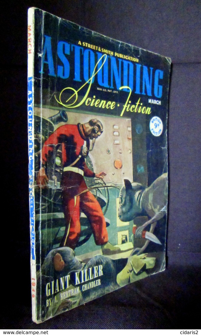 "ASTOUNDING SCIENCE FICTION"  N°3 VOL. V British Edition Vintage Magazine S.F. March 1946 ! - Ciencia Ficción