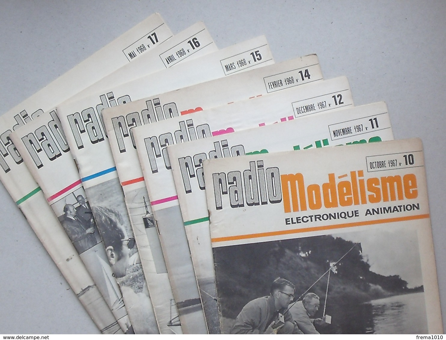 RADIO MODELISME Lot 7 Revues Des Loisirs Techniques 1967-1968 N°10 11 12 14 15 16 Et 17  Avion Bateau Plan Electronique - Airplanes & Helicopters