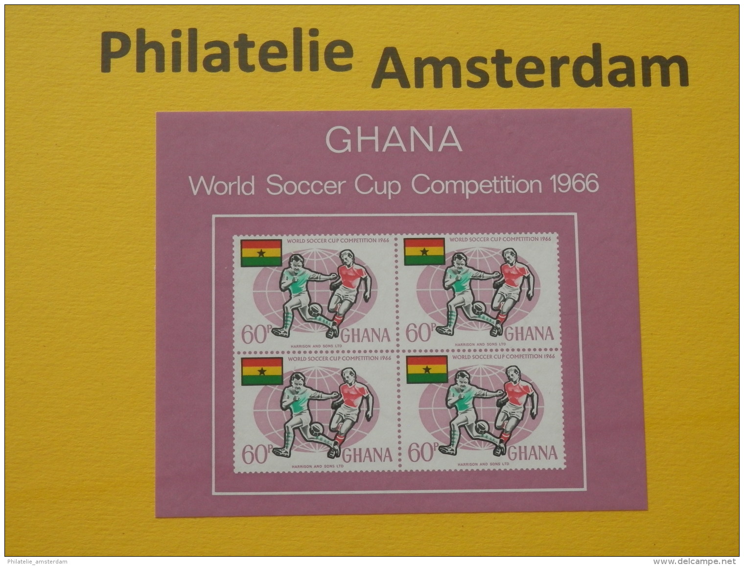 Ghana 1966, WORLD CUP ENGLAND 66 / FOOTBALL SOCCER VOETBAL FUSSBALL FUTBOL CALCIO: Mi 273, Bl. 22, ** - 1966 – Inglaterra