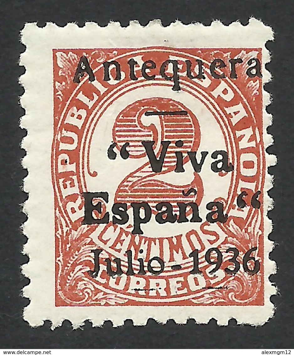 Spain, Antequera 2 C. 1936, Mi # 2, MH - Nationalist Issues