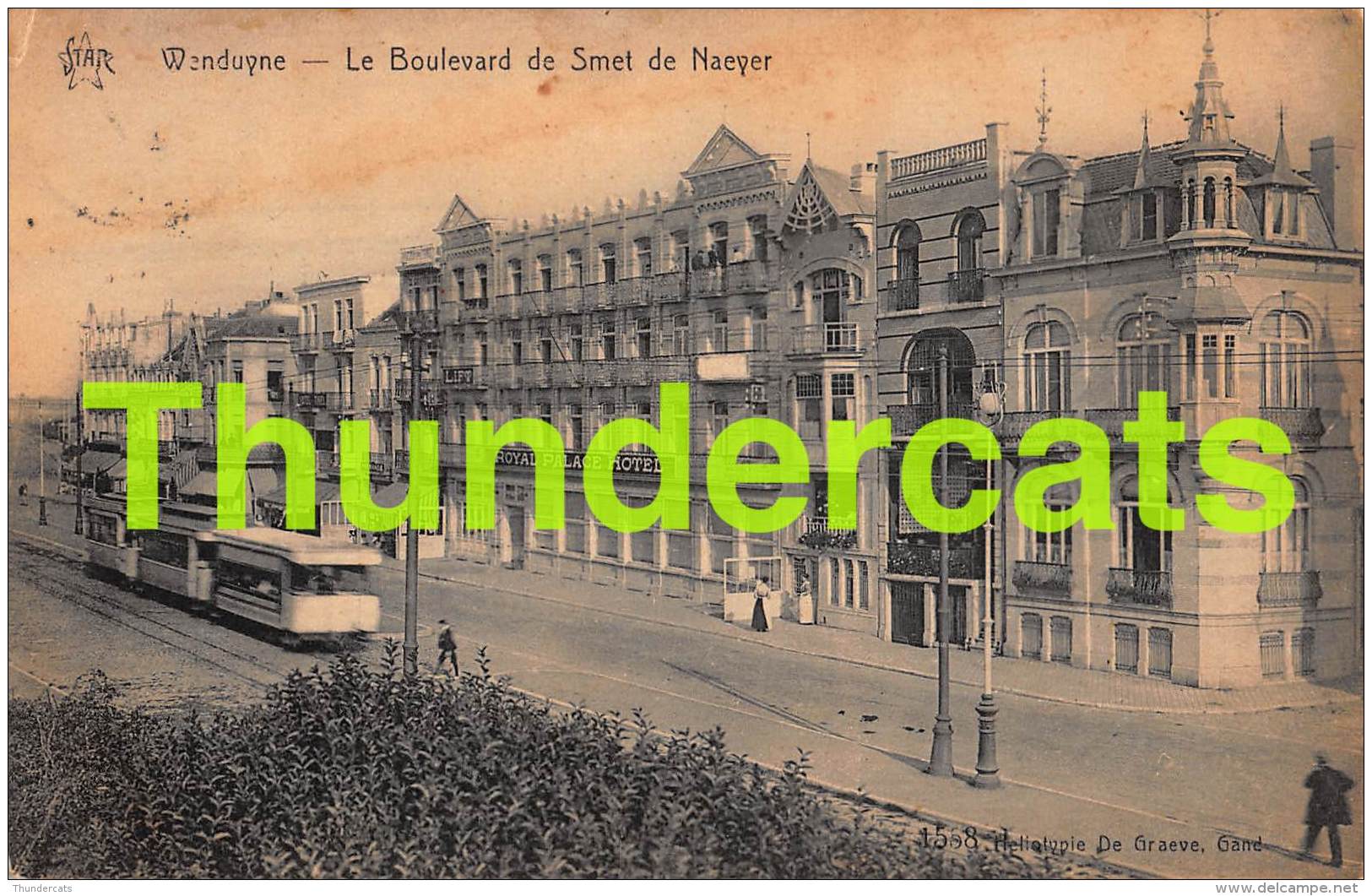 CPA WENDUINE WENDUYNE  LE BOULEVARD DE SMET DE NAEYER TRAM - Wenduine