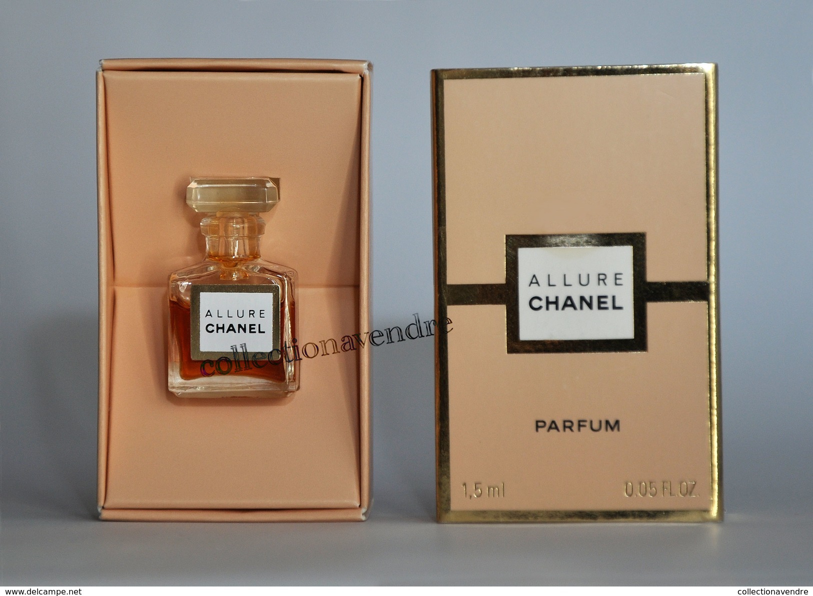 CHANEL : Allure, Version 1996 "épaules Tombantes" Parfum 1,5 Ml Avec Sa Boite, Parfait état - Miniatures Womens' Fragrances (in Box)