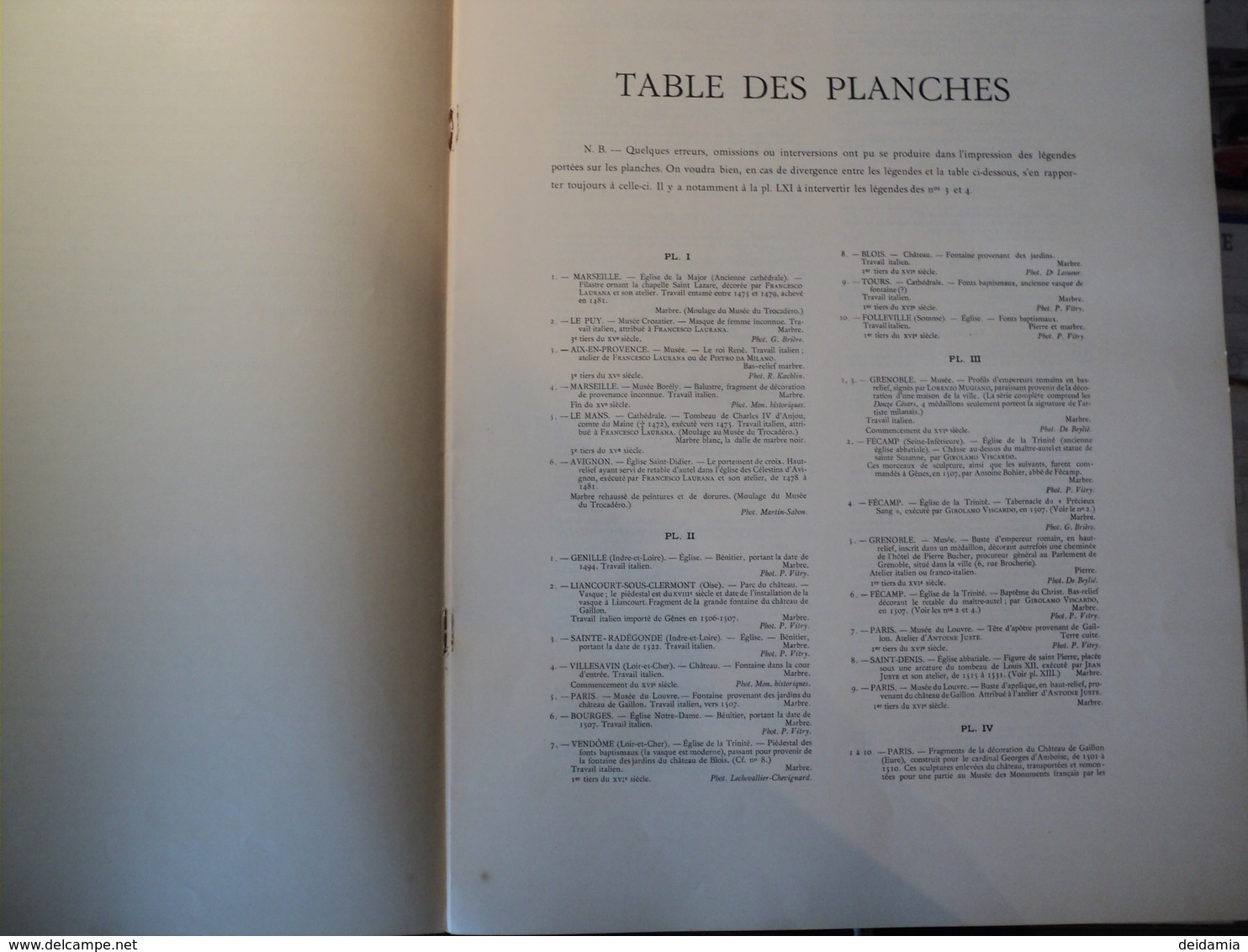 GROS ENSEMBLE DE PLANCHES. DOCUMENTS DE SCULPTURE FRANCAISE. DEBUT XX°. 1911? RENAISSANCE 1° PARTIE. 92 PLANC - Autres & Non Classés