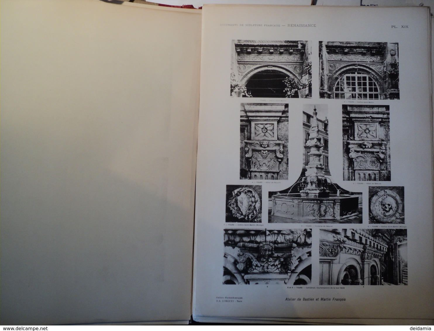 GROS ENSEMBLE DE PLANCHES. DOCUMENTS DE SCULPTURE FRANCAISE. DEBUT XX°. 1911? RENAISSANCE 1° PARTIE. 92 PLANC - Autres & Non Classés