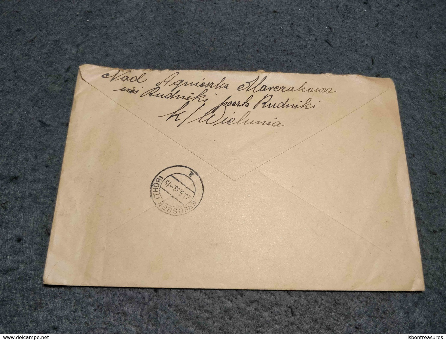 POLAND CIRCULATED COVER BUDINIKI TO  GREUSSEN GERMANY  REGISTERED 1939 - Sonstige & Ohne Zuordnung