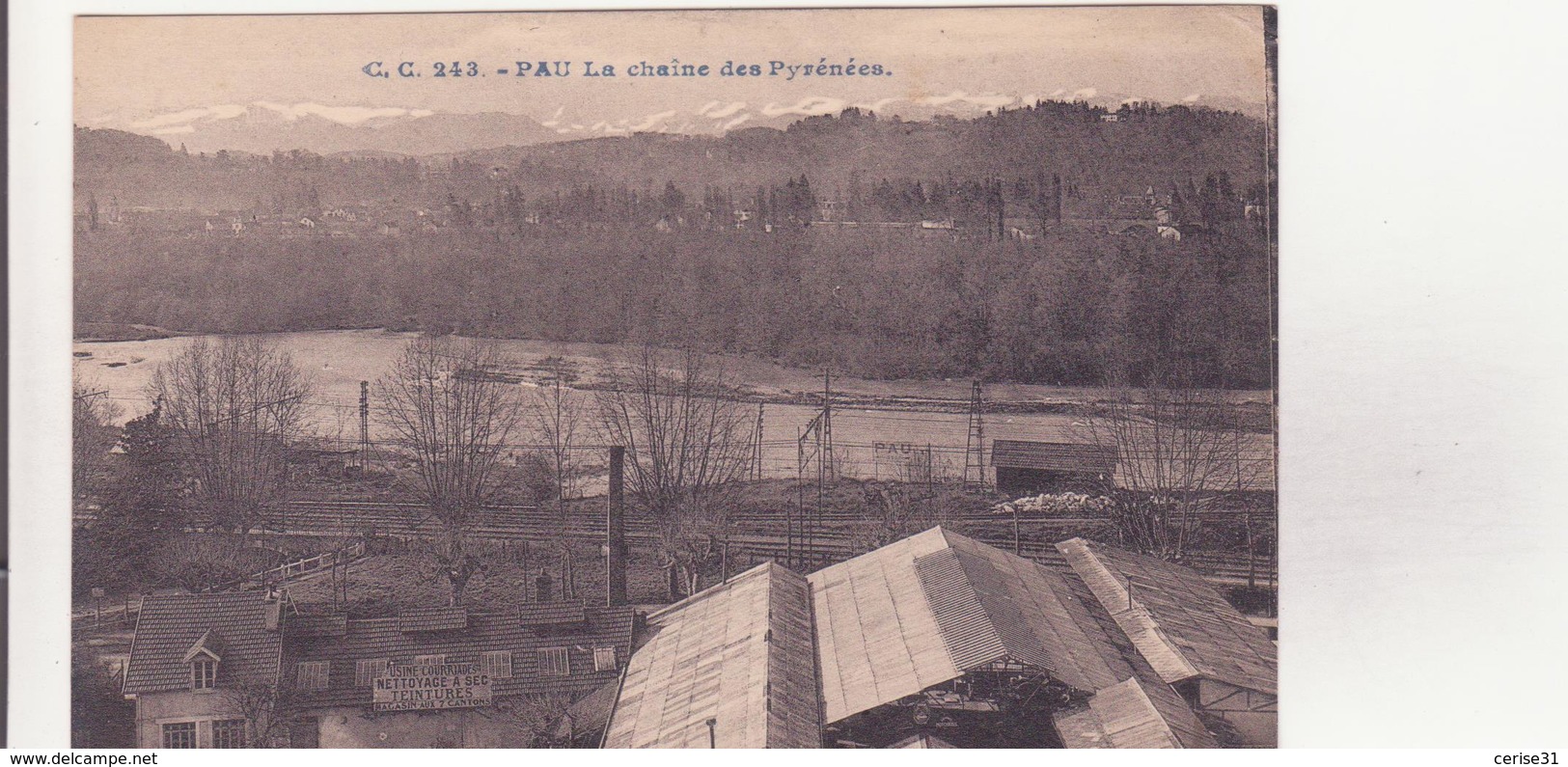 CPA - 243. PAU La Chaîne Des Pyrénées - Pau