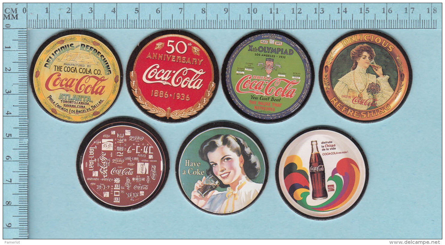 Pogs, Originale Serie #1 7 De 8  - Coca-Cola, Coke Cap Pugs, - Andere & Zonder Classificatie