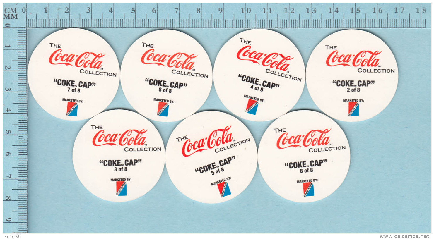 Pogs, Originale Serie #1 7 De 8  - Coca-Cola, Coke Cap Pugs, - Autres & Non Classés