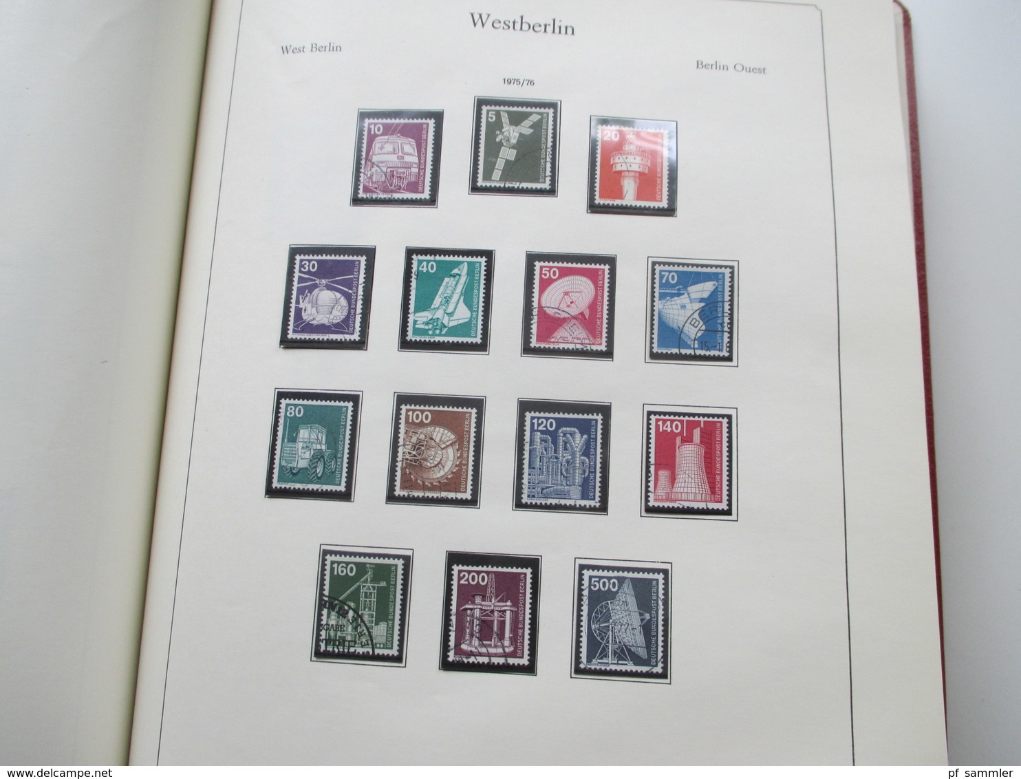 Berlin Sammlung im Abria Vordruckalbum ab 1956 - 90 komplett! gestempelt und vereinzelt ** Viele Berlin Stempel