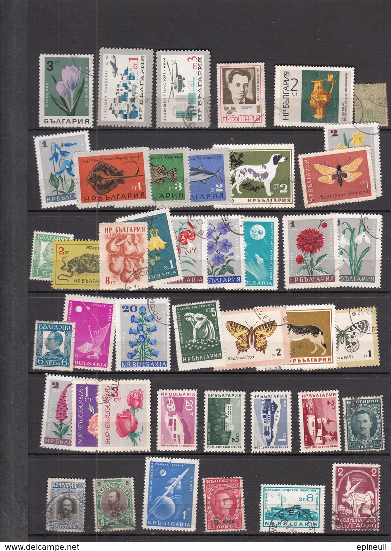 BULGARIE °LOT DE 43 TIMBRES OBLITERES - Collections, Lots & Series