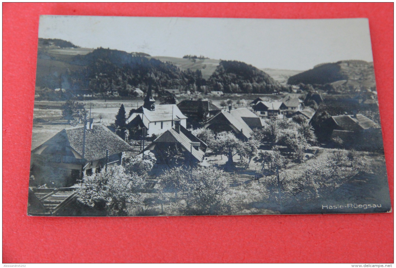 Bern Hasle Ruegsau 1927 Timbre Kalchofer  Rppc+++++++++ - Hasle Bei Burgdorf