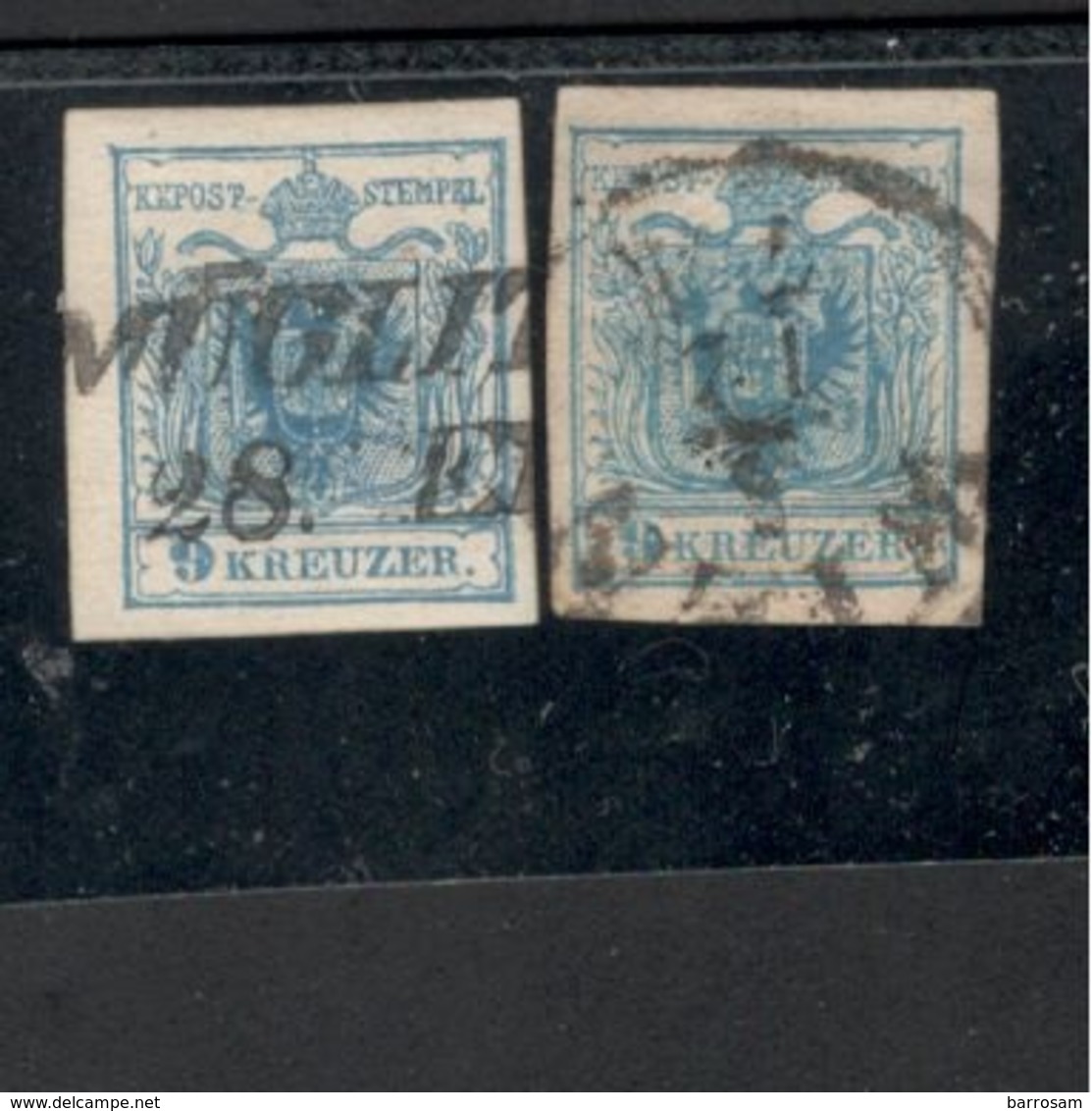 Austria1850:Michel5y (2 Color Varieties) - Used Stamps