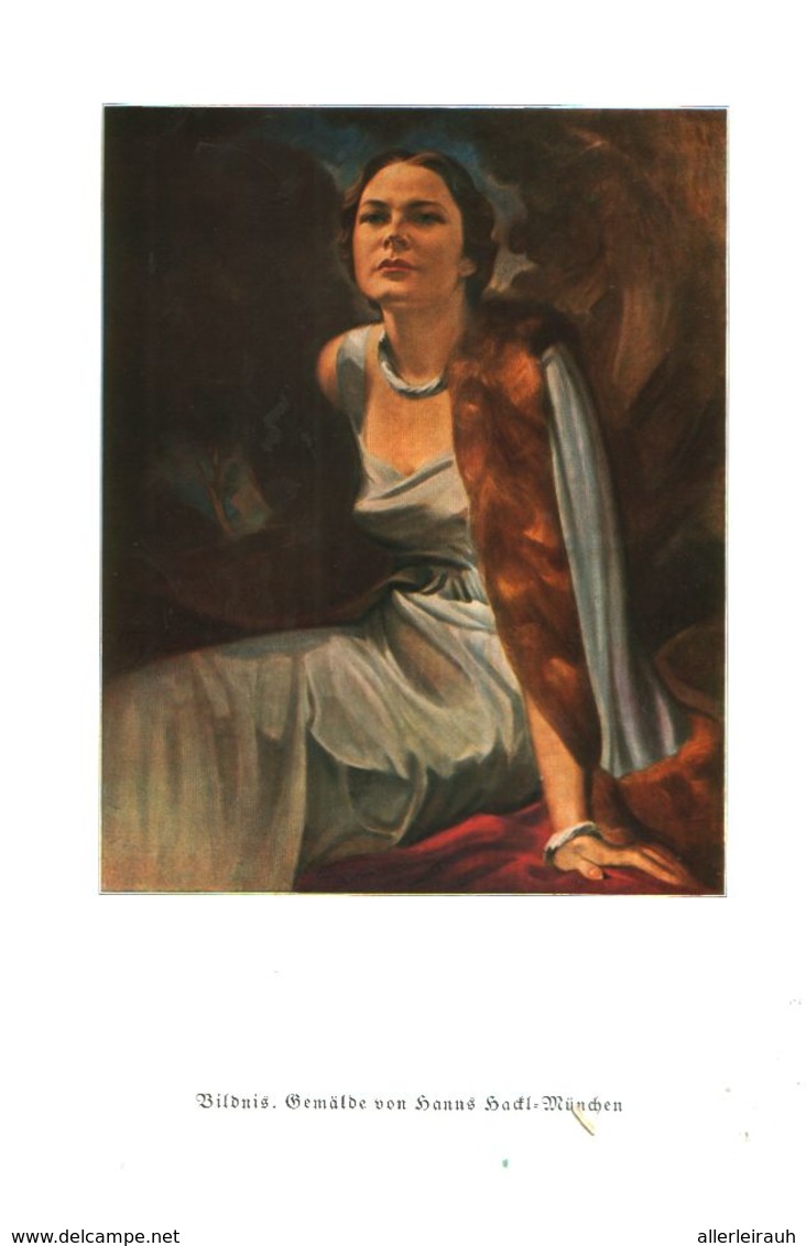 Bildnis (nach Einem Gemälde Von Hanns Hackl)   / Druck, Entnommen Aus Zeitschrift /1936 - Colis