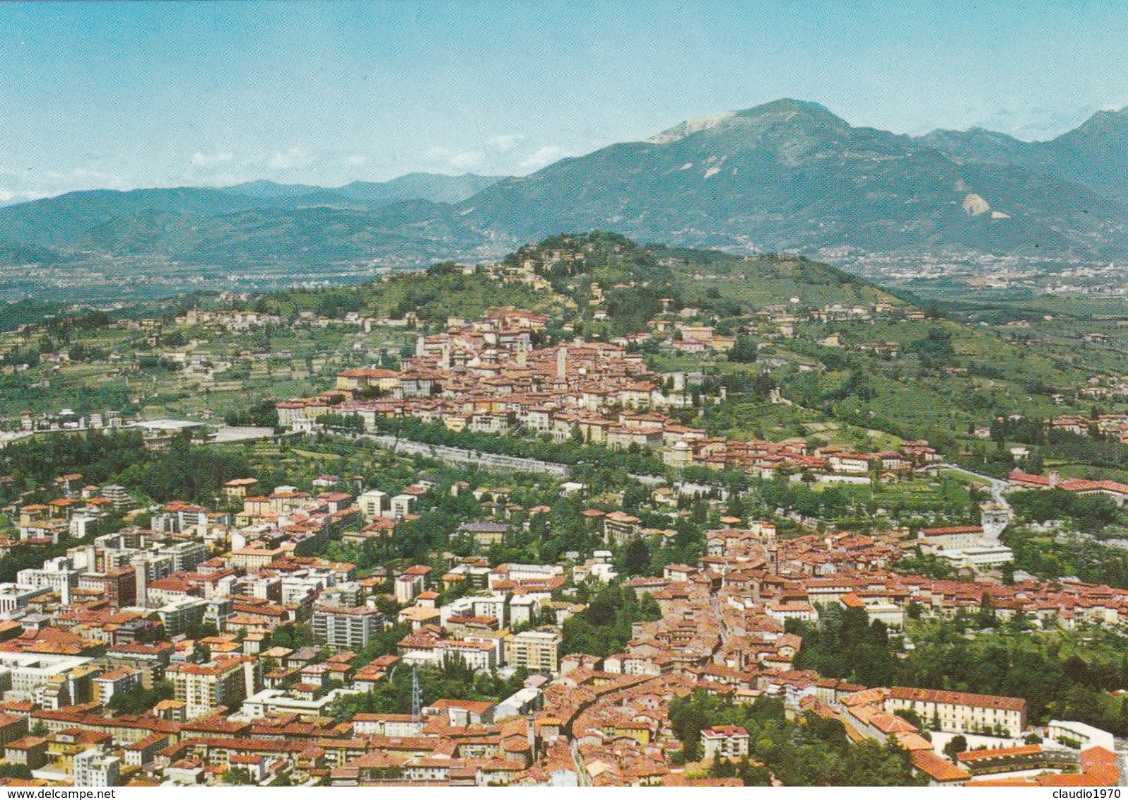 CARTOLINA - POSTCARD - BERGAMO - DALL' AEREO - PANORAMA - Bergamo